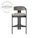 Modern Solid Wood Armless Kitchen Counter Bar Stool Chair