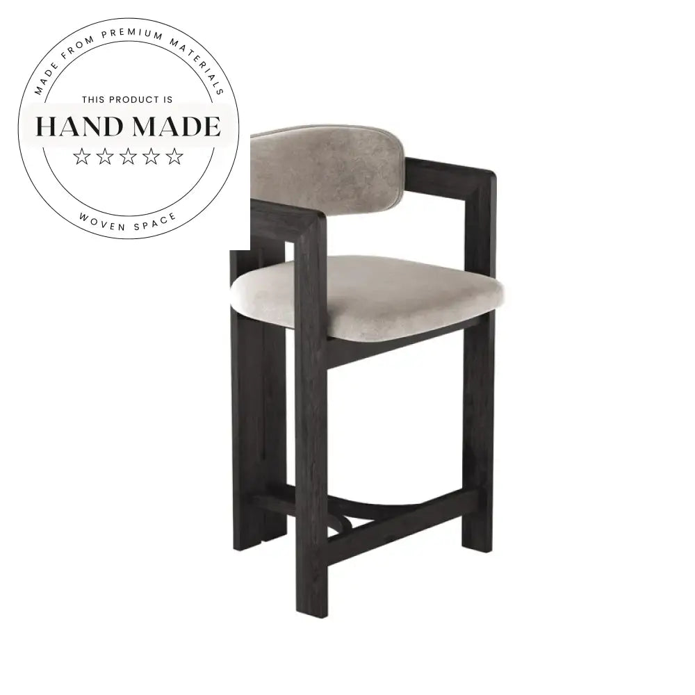 Modern Solid Wood Armless Kitchen Counter Bar Stool Chair