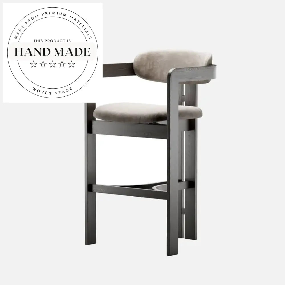 Modern Solid Wood Armless Kitchen Counter Bar Stool Chair