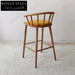 Modern Solid Wood Armrest Bar Stool Counter Height Kitchen Dining Chair