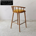 Modern Solid Wood Armrest Bar Stool Counter Height Kitchen Dining Chair