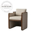 Modern Solid Wood Armrest Upholstered Home & Hotel Dining Chair