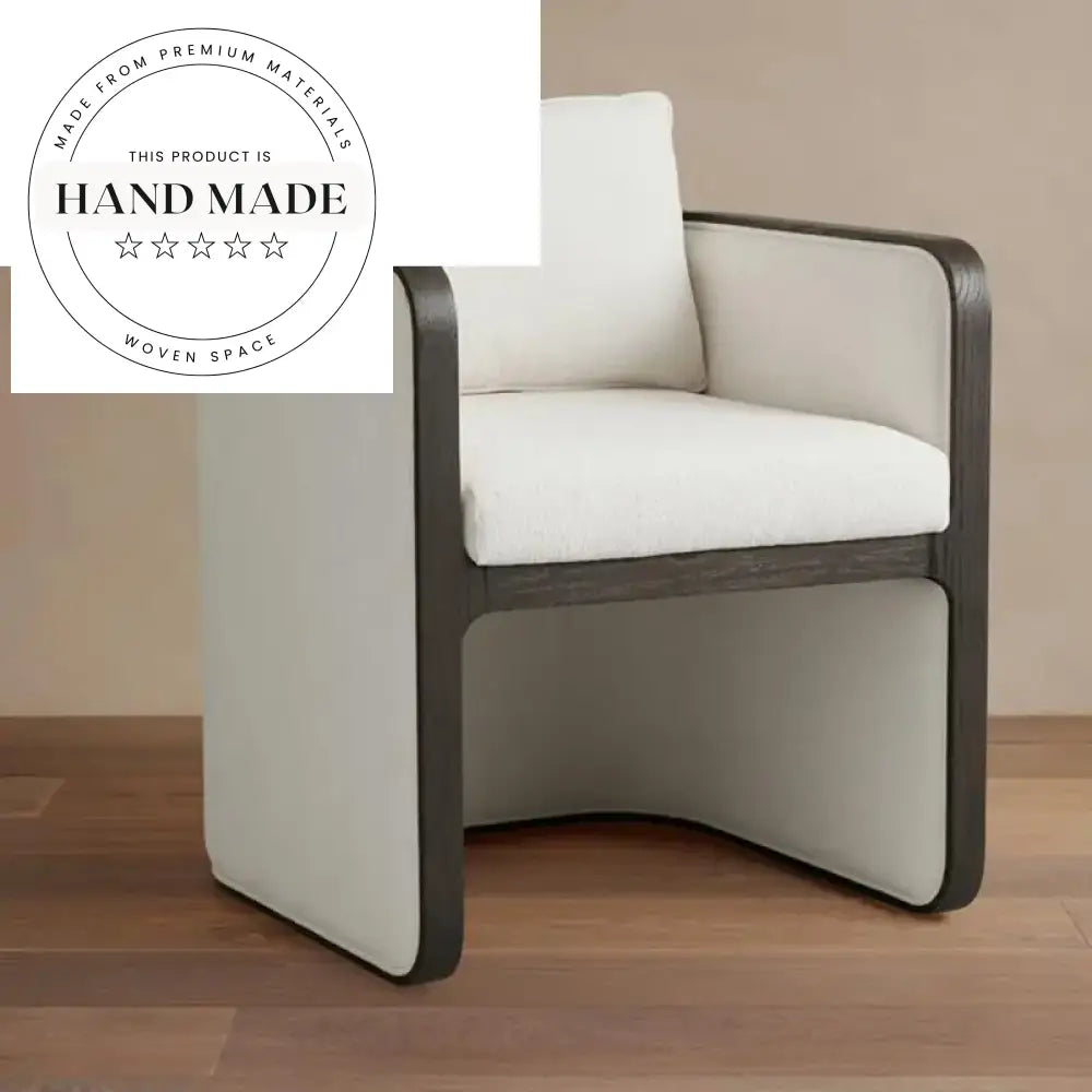 Modern Solid Wood Armrest Upholstered Home & Hotel Dining Chair