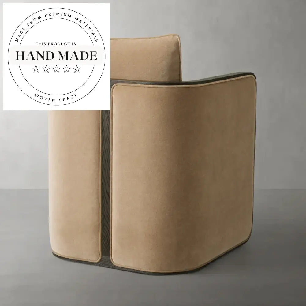 Modern Solid Wood Armrest Upholstered Home & Hotel Dining Chair