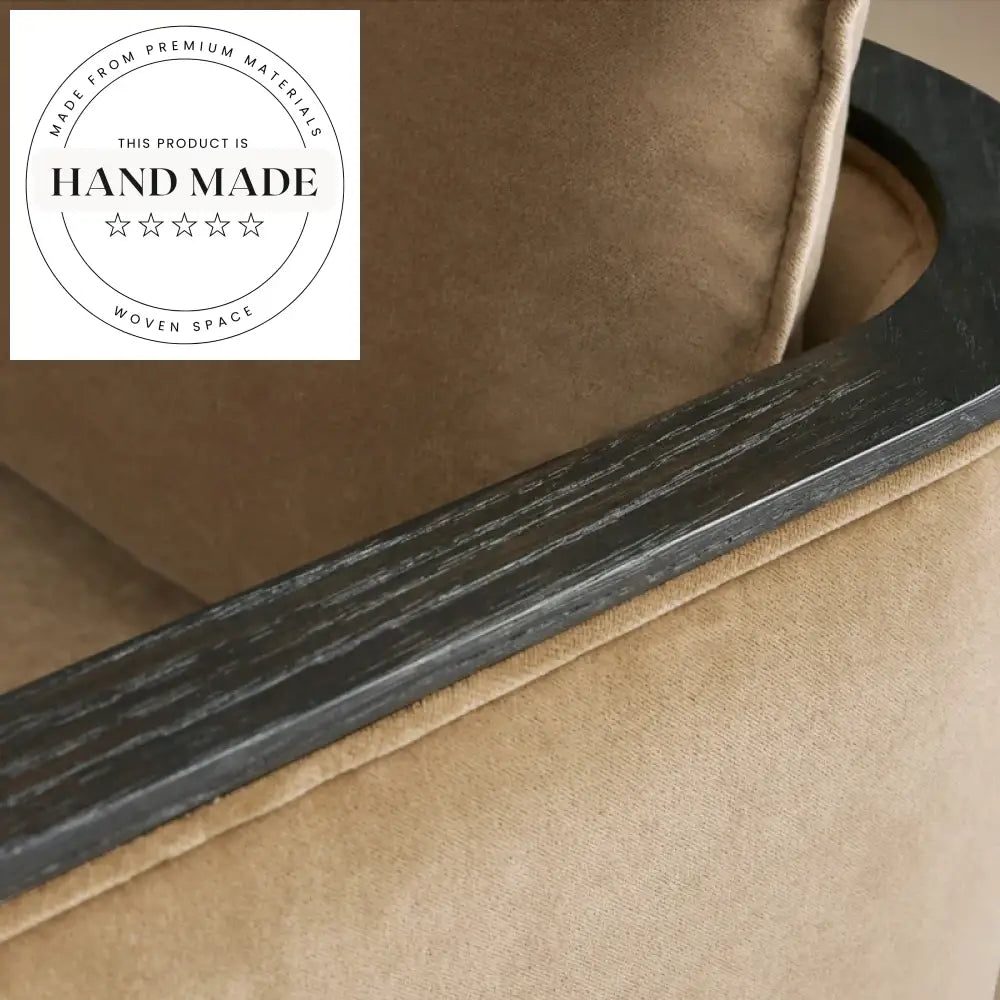 Modern Solid Wood Armrest Upholstered Home & Hotel Dining Chair