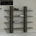 Modern Solid Wood Art Decor Console Wall Display Storage Living Room Bookcase