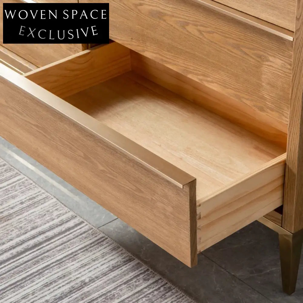 Modern Solid Wood Bathroom Vanity with Sink, Oak Finish, Soft-Close Drawers