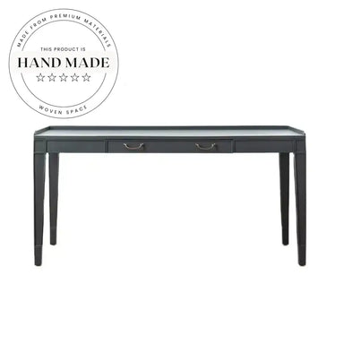 Modern Solid Wood Black Office Table and Executive Writing Desk