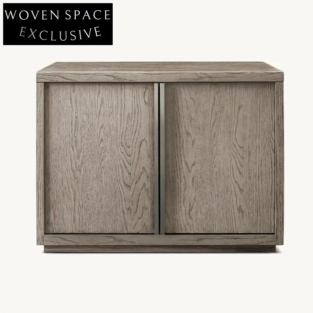 Modern Solid Wood Console Cabinet Sideboard - 4-Door Storage TV Unit