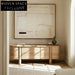 Modern Solid Wood Console Table with Drawers for Living Room Storage Cabinet