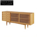 Modern Solid Wood Corner Sideboard Tea Wine Storage Cabinet