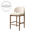 Modern Solid Wood Counter Bar Stool for Kitchen Island Commercial Use