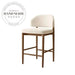 Modern Solid Wood Counter Bar Stool for Kitchen Island Commercial Use
