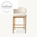 Modern Solid Wood Counter Bar Stool for Kitchen Island Commercial Use