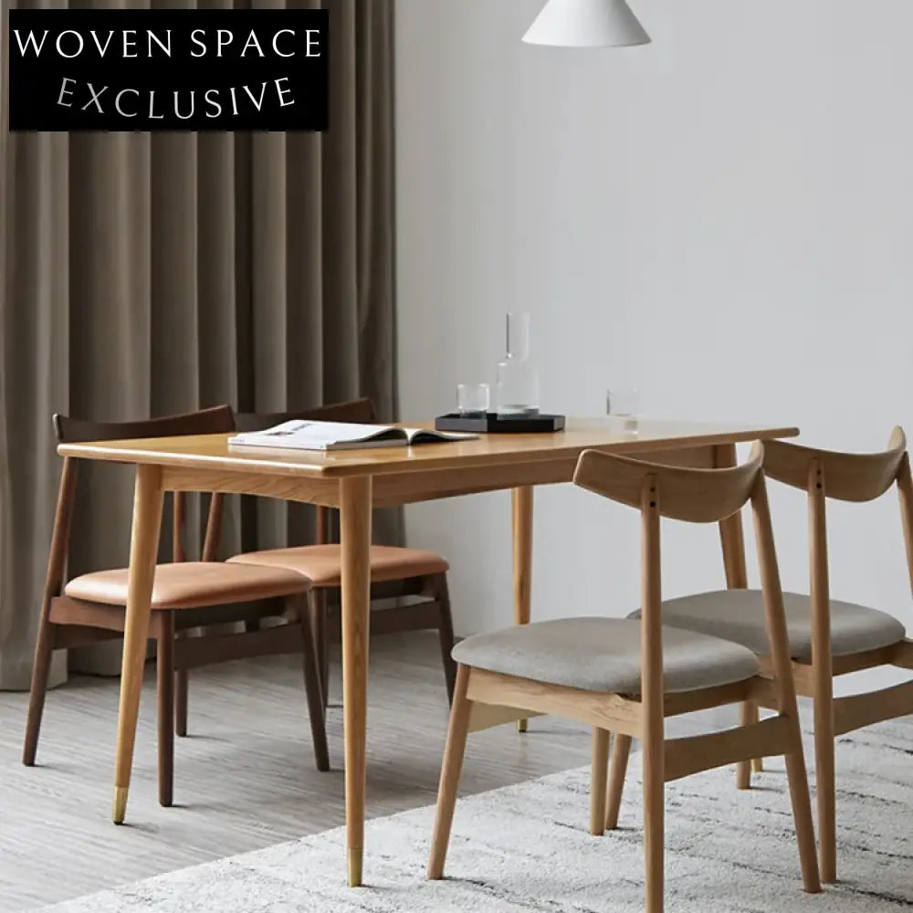 Modern Solid Wood Cushioned Dining Cafe Restaurant Chair with PU or Linen