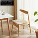Modern Solid Wood Cushioned Dining Cafe Restaurant Chair with PU or Linen