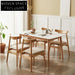 Modern Solid Wood Cushioned Dining Cafe Restaurant Chair with PU or Linen
