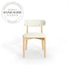 Modern Solid Wood Dining Chair, Nordic Style, Comfortable Upholstered Seat