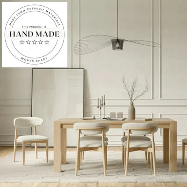 Modern Solid Wood Dining Chair, Nordic Style, Comfortable Upholstered Seat