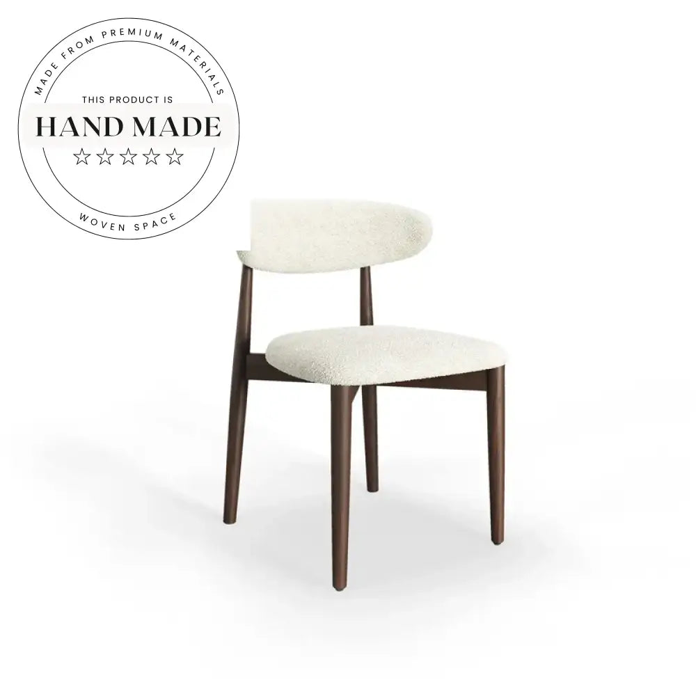 Modern Solid Wood Dining Chair, Nordic Style, Comfortable Upholstered Seat