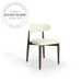 Modern Solid Wood Dining Chair, Nordic Style, Comfortable Upholstered Seat