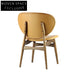 Modern Solid Wood Dining Chair with Custom Leather Fabric Cushion