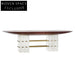 Modern Solid Wood Dining Table with Acrylic Base for Elegant Dining