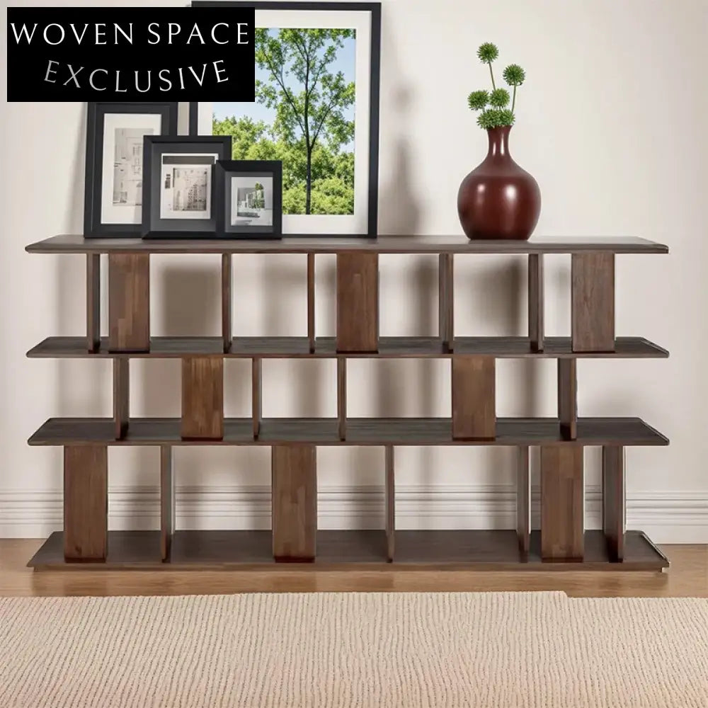 Modern Solid Wood Display Cabinet, Bookcase & Sideboard for Living Room