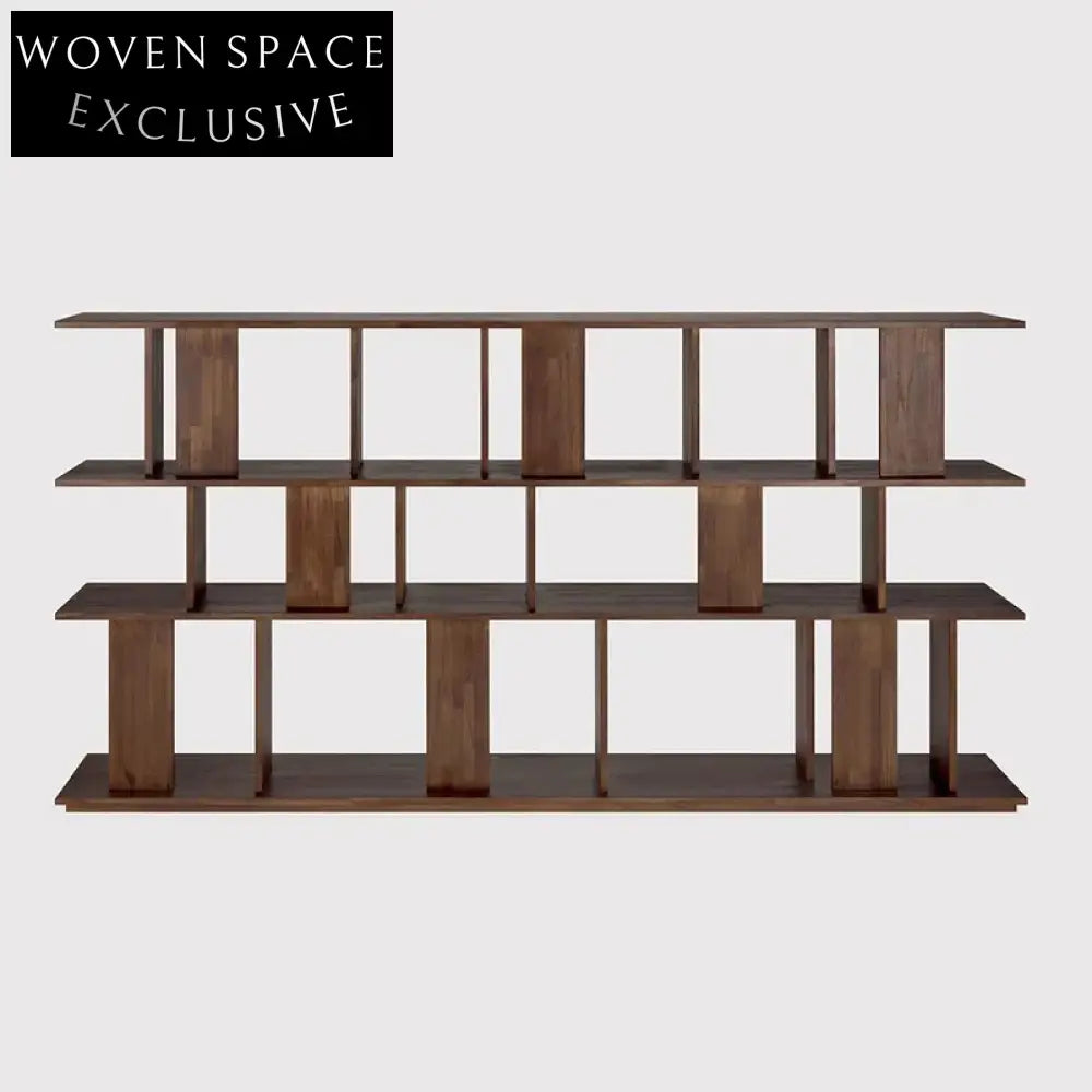 Modern Solid Wood Display Cabinet Console Sideboard for Living Room Storage