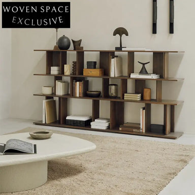 Modern Solid Wood Display Cabinet Console Sideboard for Living Room Storage