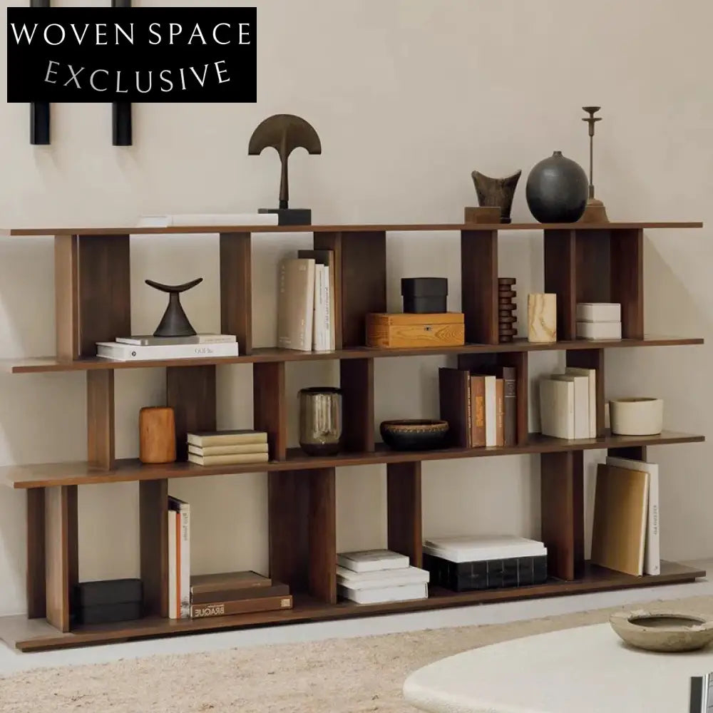 Modern Solid Wood Display Cabinet Console Sideboard for Living Room Storage