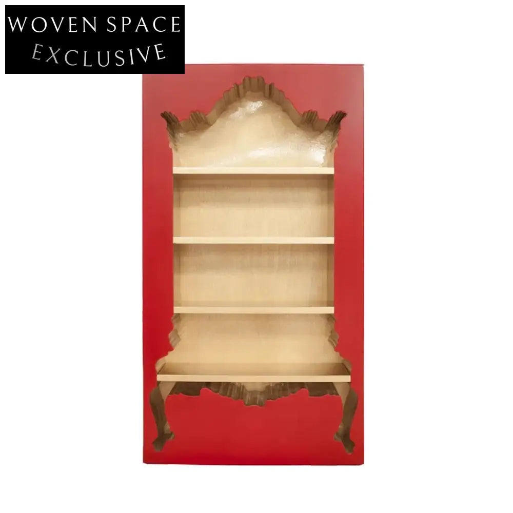 Modern Solid Wood Display Console Cabinet for Living Room & Hallway