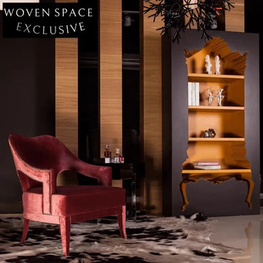 Modern Solid Wood Display Console Cabinet for Living Room & Hallway