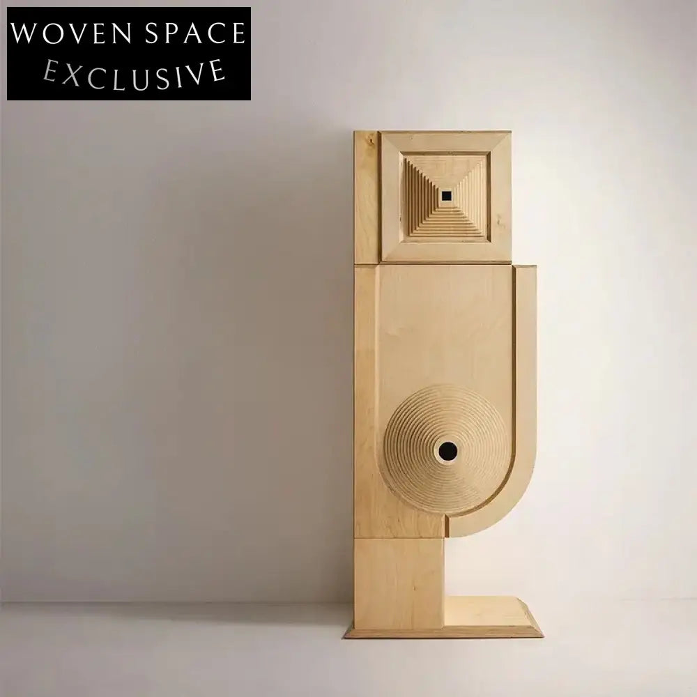 Modern Solid Wood Display Sideboard Cabinet with Storage Drawer for Kitchen