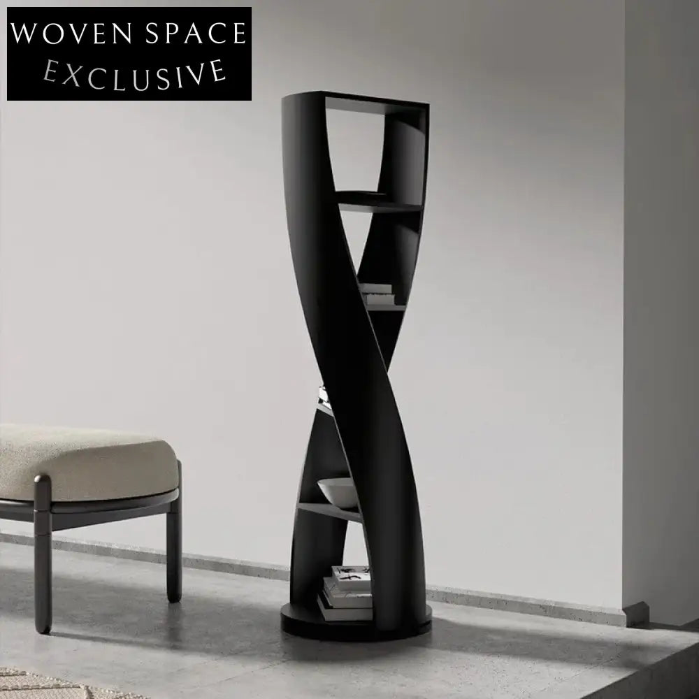 Modern Solid Wood Floor Bookshelf Minimalist Living Room Corner Bookcase