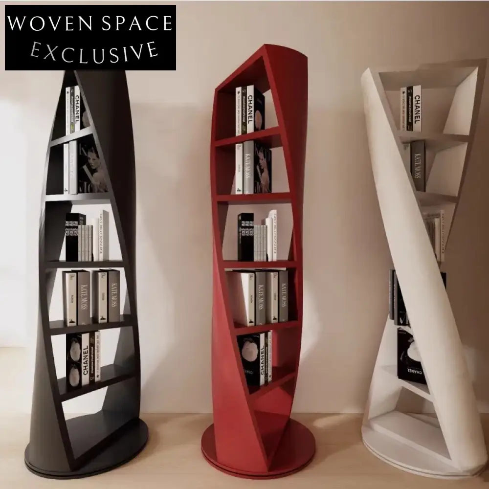 Modern Solid Wood Floor Bookshelf Minimalist Living Room Corner Bookcase