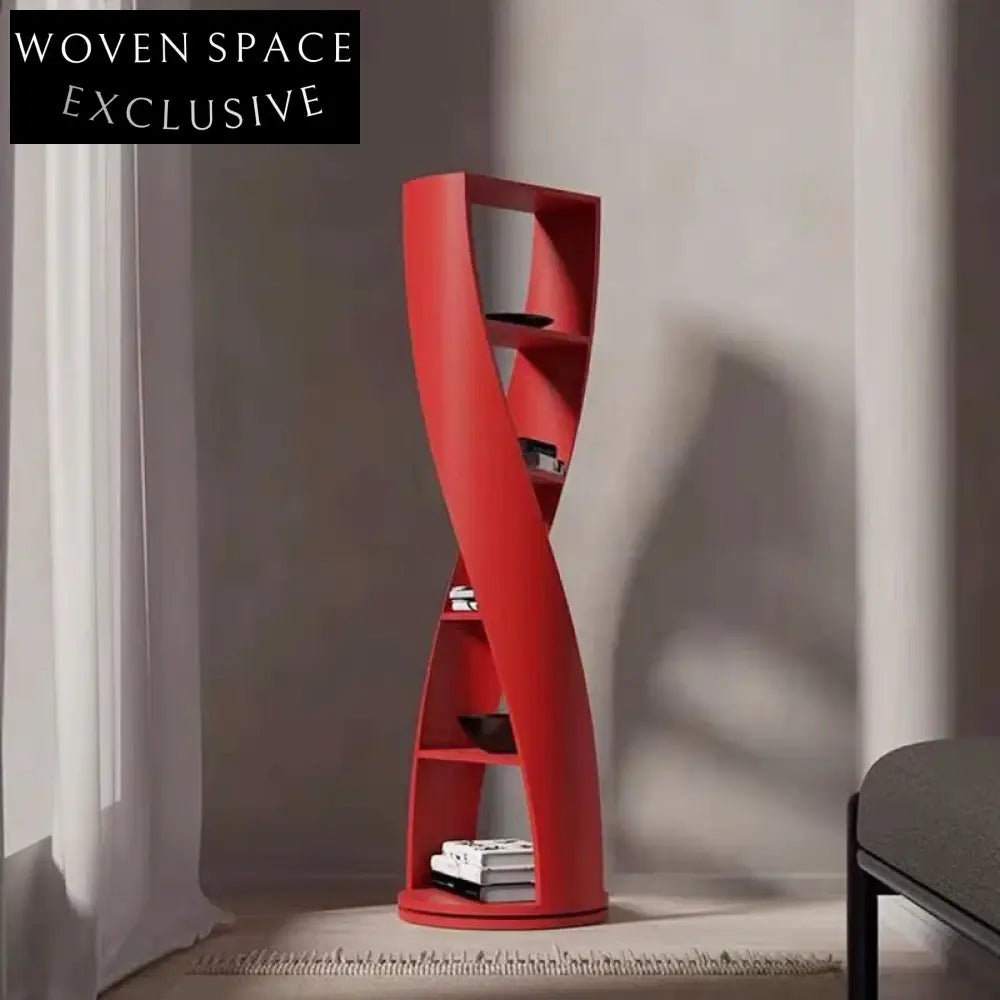 Modern Solid Wood Floor Bookshelf Minimalist Living Room Corner Bookcase