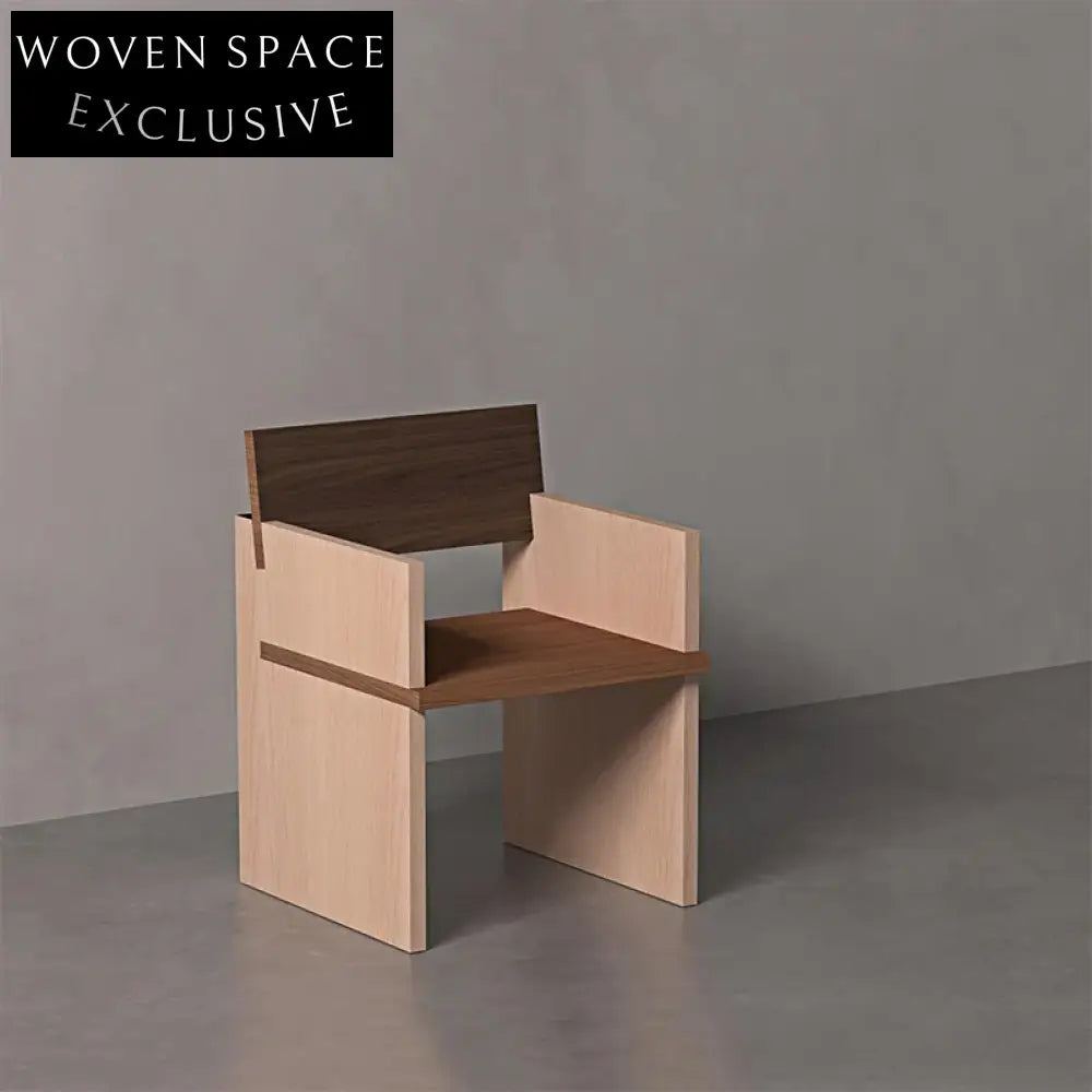 Modern Solid Wood Frame Dining Chair - Elegant Restaurant Cafe Dinner Seating