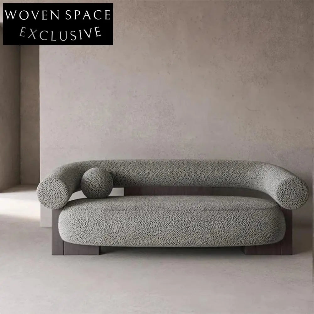 Modern Solid Wood Frame Fabric Upholstered Living Room Sofa Chair