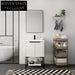 Modern Solid Wood Freestanding Bathroom Vanity Cabinet with Soft-Close Drawers