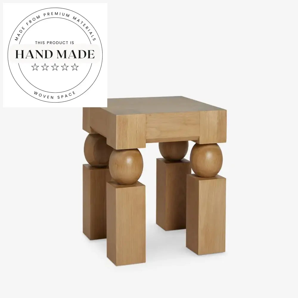 Modern Solid Wood French Style Hotel Balcony Accent Side Table