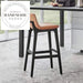 Modern Solid Wood High Back Bar Stool Kitchen Dining Counter Chair