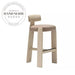 Modern Solid Wood High Back Swivel Kitchen Counter Bar Stool