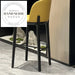 Modern Solid Wood Leather High Counter Bar Stool, Kitchen & Cafe