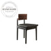 Modern Solid Wood Leather Upholstered Nordic Style Armrest Dining Chair