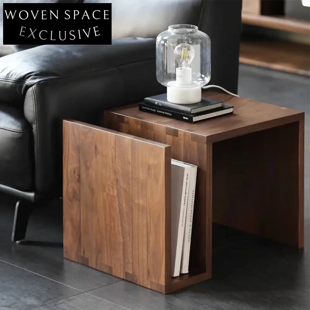 Modern Solid Wood Lift-Top Coffee Table with Storage, Irregular Shape