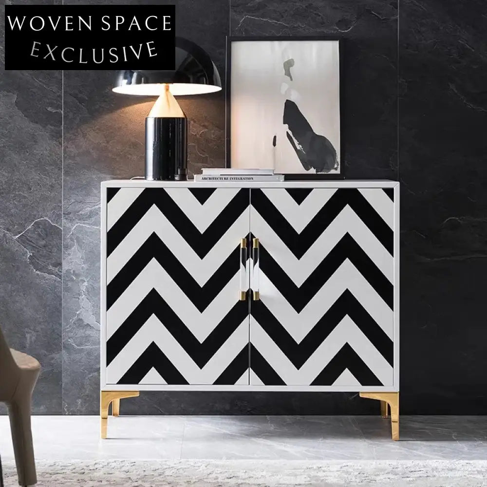 Modern Solid Wood Living Room Buffet Storage Console Table