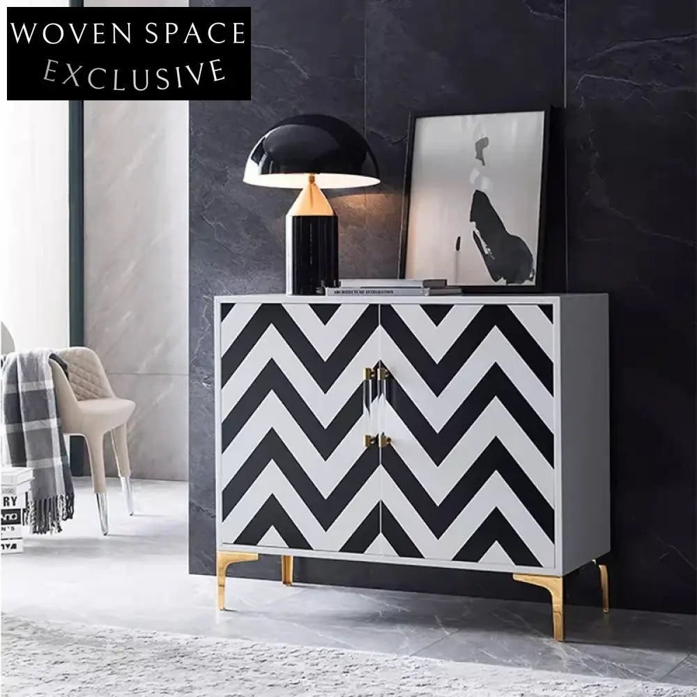 Modern Solid Wood Living Room Buffet Storage Console Table