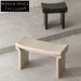 Modern Solid Wood Living Room Ottoman Bench - Small Wooden Upholstered Stool