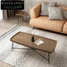 Modern Solid Wood & Metal Living Room Center Coffee Table Set